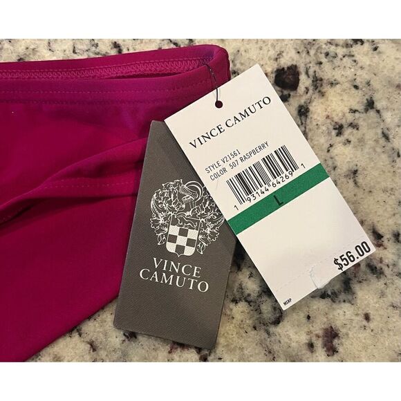 Vince Camuto Shirred Smooth Fit Cheeky Bikini Bottom - Picture 5 of 6